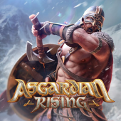Asgardian Rising Norse themed slot title art