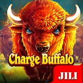 Charge Buffalo wildlife themed slot title art