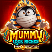 Mummy Lock Riches Egyptian slot title art